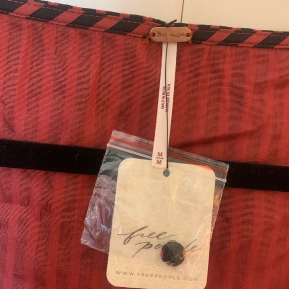 Free People Striped Vintage Style Blouse - Picture 3 of 4